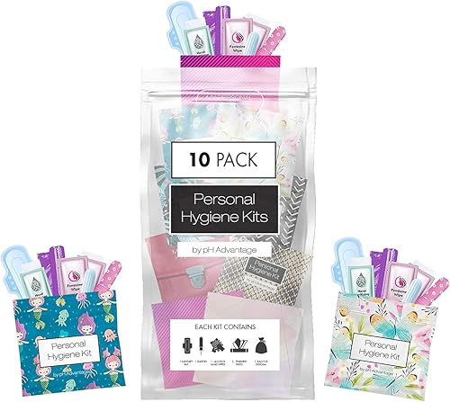 Miniatura 7 de Kit menstrual todo en uno, paquete de 10 unidades, varios colores, comodidad sobre la marcha, paquete de kit de período para viajes, preadolescentes