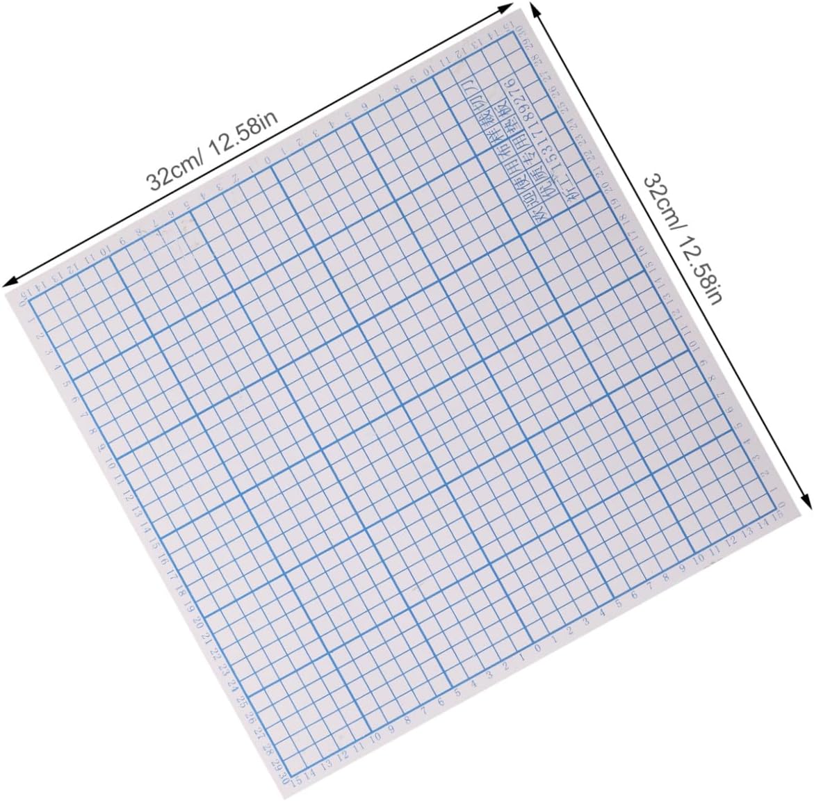 OSALADI Pvc Cutting Surface for Fabric Cutter 30cm Patterned Mat High Hardness Precision Quilting Mat Sewing Machine Work Surface for Accurate Fabric Cutting