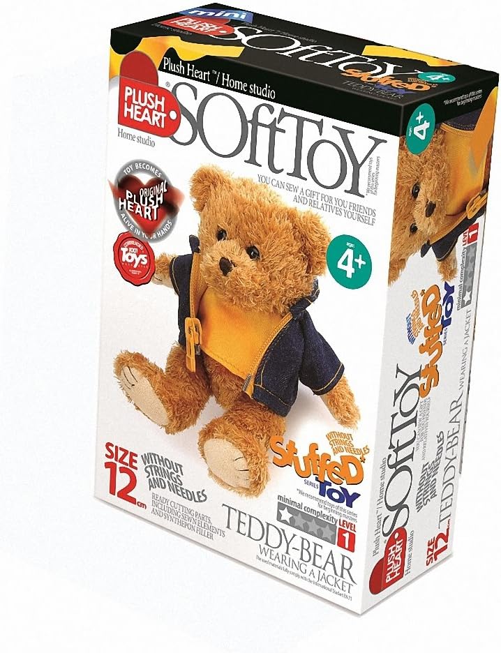 12 cm DIY Teddy Bear Wearing a Jacket