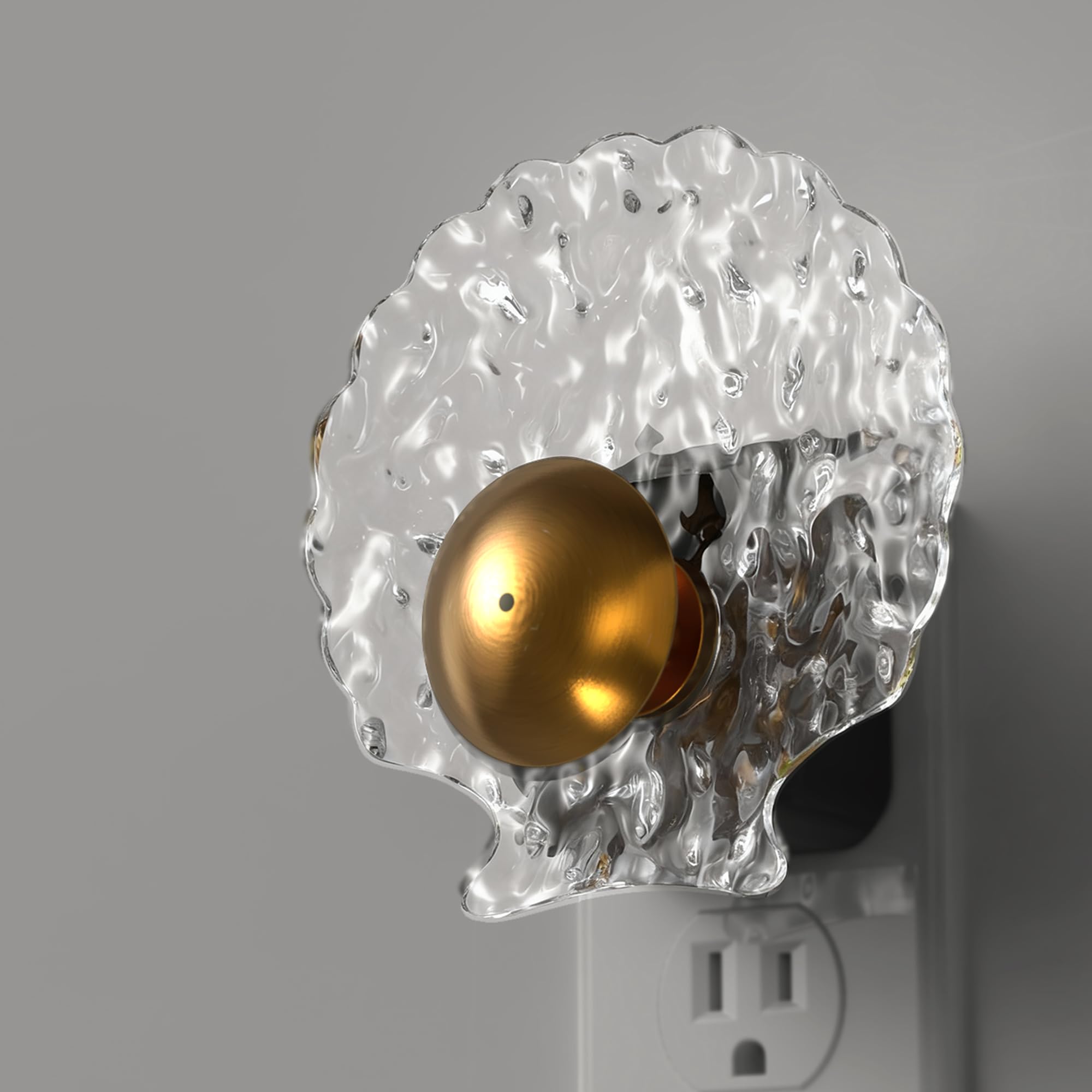 L LOHAS LED Shell Night Light 2 Pack Night Lights Plug into Wall Dimmable Nightlights Plug in with