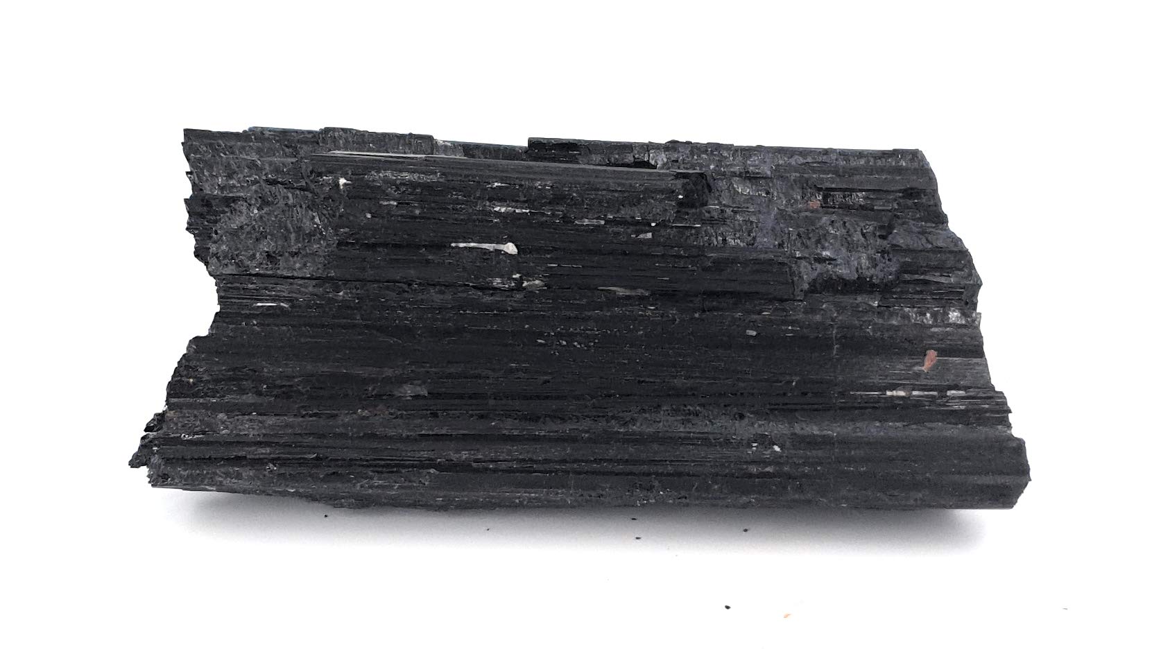 Schwarzer Turmalin-Kathedrale in Rohqualität, extra 100 % Naturstein, Schutzstein (400 g bis 600 g)