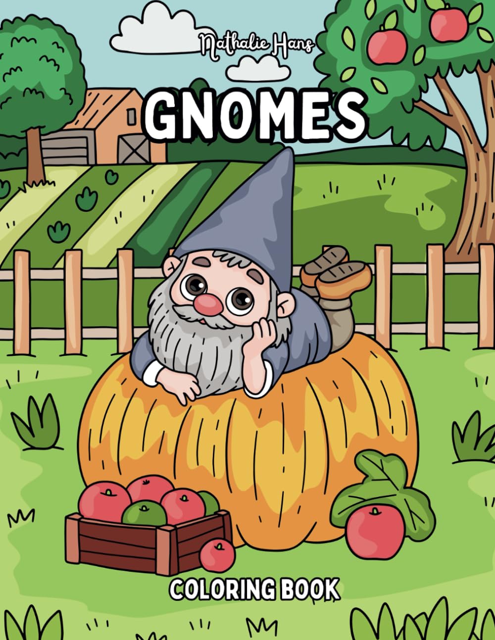 Gnomes Coloring Book: Bold and Easy Coloring Book for Teens and Adults