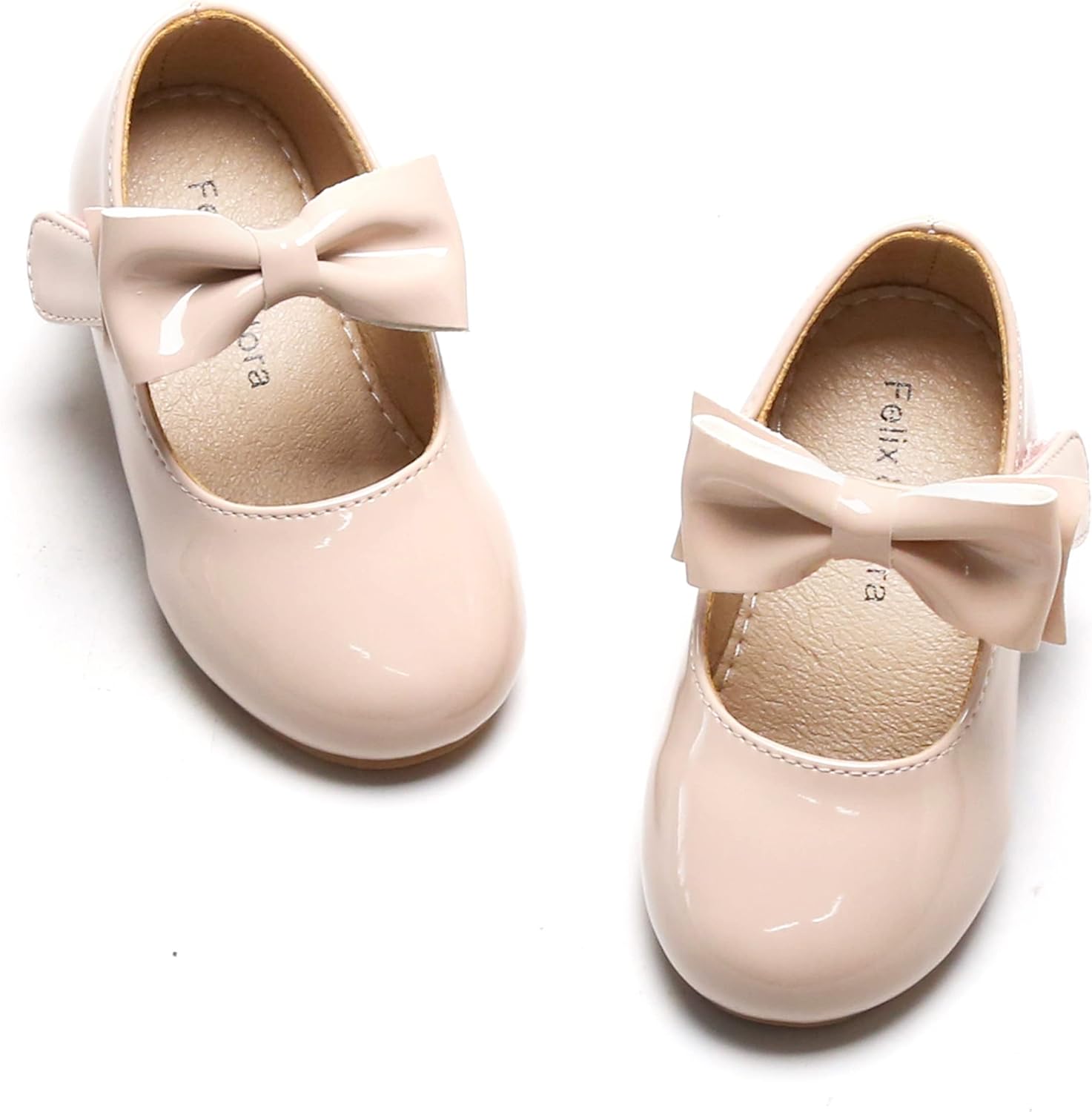 Felix & Flora Toddler Flower Girl Dress Shoes - Girl Ballet Flats Party School Shoes Wedding