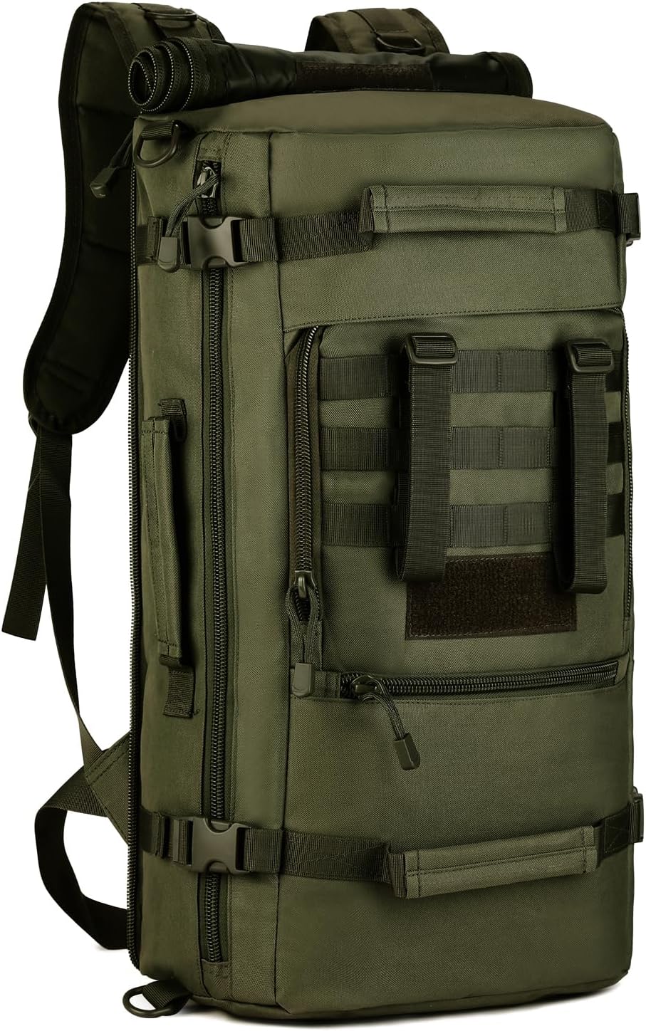 HUNTVP 50L 3 Way Tactical Backpack Military MOLLE Assault Backpack Modular WR Bag