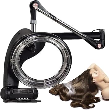 Infrared Hair Steamer Wall-Mount Professional Hair Dryer with Adjustable Timer and Temperature - Salon Colour Processor Plate Heater for Barber