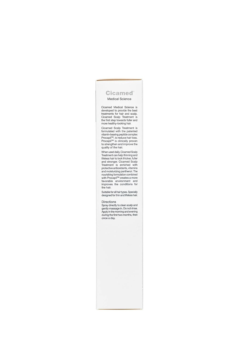 Cicamed Hair Loss Treatment Spray - Strengthening Scalp Serum with Procapil, Vitamin B5 & Antioxidants for Thicker, Fuller Hair - Silicone & Sulfate Free & Vegan - 3.4 fl oz (100ml) - Image 7