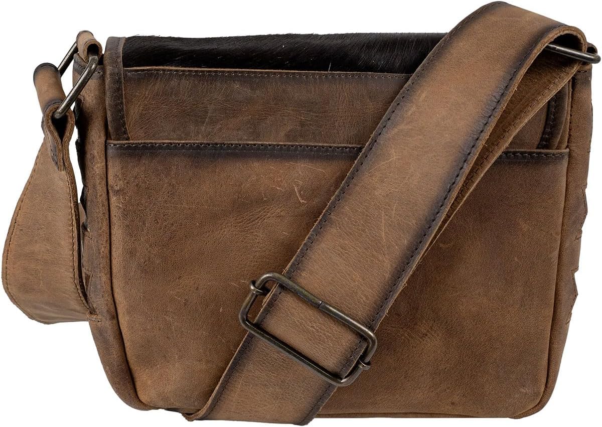 STS Ranchwear Womens Roswell Della Tan Cowhide Crossbody Bag