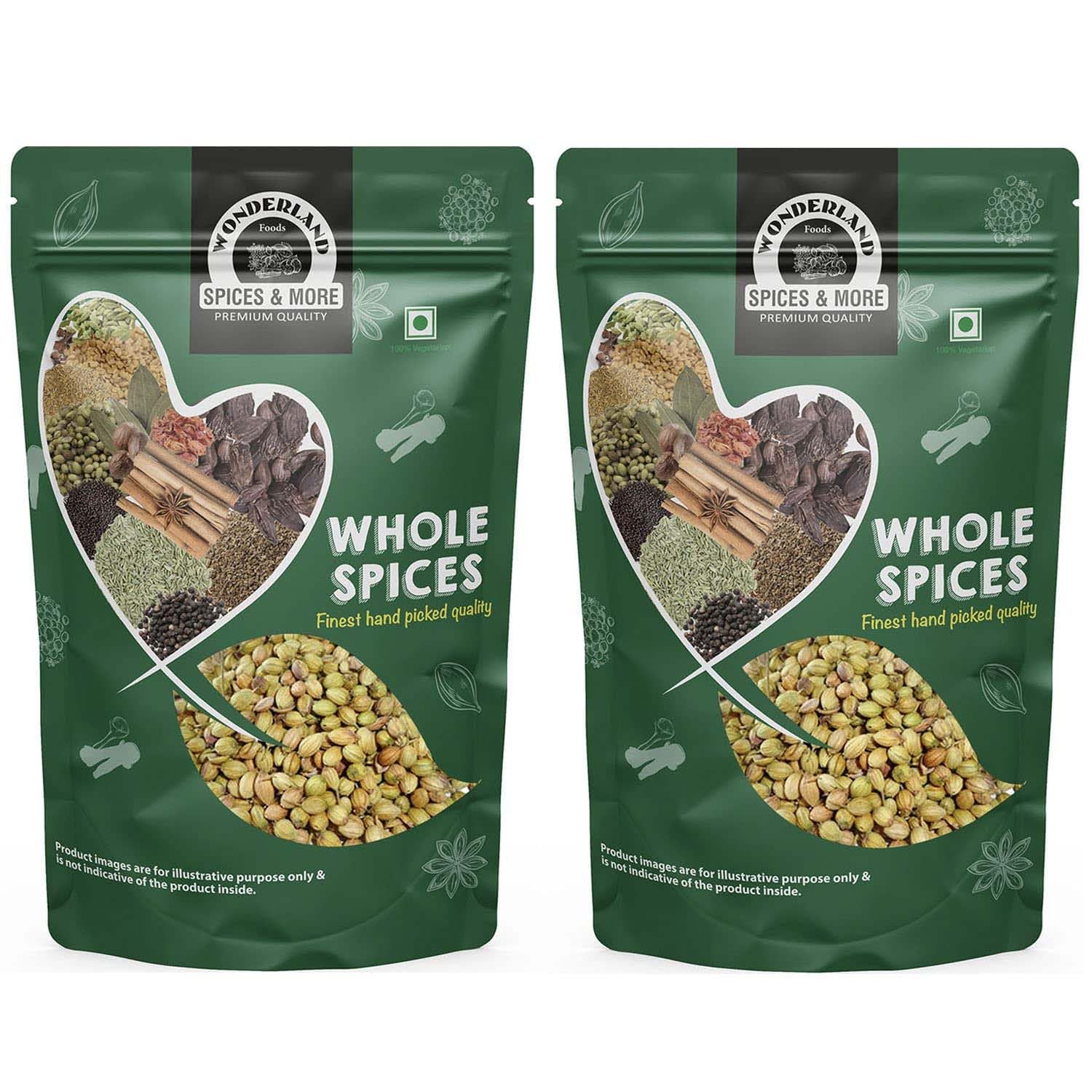 WONDERLAND FOODS Whole Coriander Seeds (Sabut Dhaniya) (500g) (B085382LR7) Amazon Price History, Amazon Price Tracker