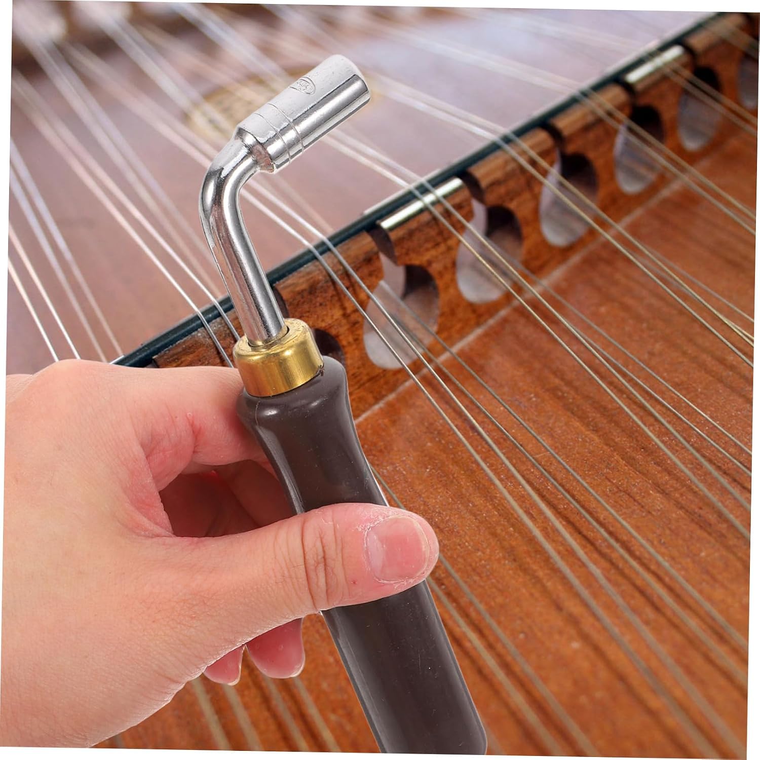 ibasenice Dulcimer Tone Tuning Wrench Tool Lightweight Ergonomic Design Instrument Tuning Accessory for Reliable and Efficient Tuning of Dulcimer Strings