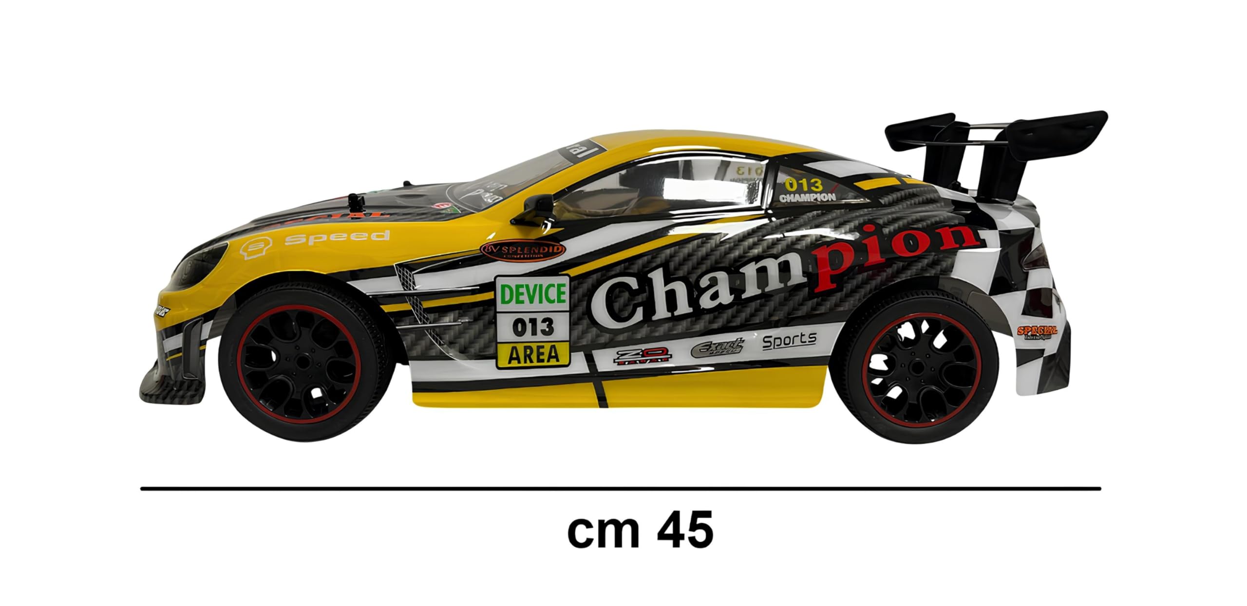 Samochód zdalnie sterowany Drift Mega Giant Super szybki 25 km/h cm 45 Street Racing Skala 1:10 Samochód Rally Super Car Racing High Speed Vehicle z pakietem baterii Samochód Zdalne sterowanie radiowe
