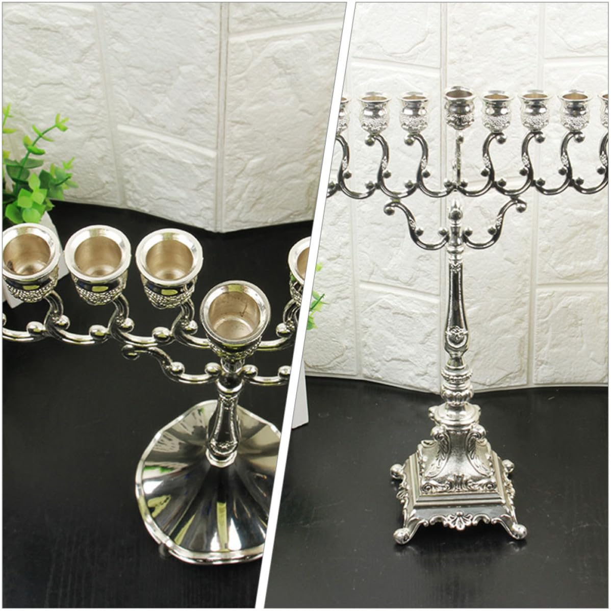 Candelabro de Metal de Aleación de Zinc Estilo Europeo Antiguo 9 Brazos, Decoración Elegante para Bodas y Fiestas Nocturnas, Rendimiento Estable y Uso Práctico
