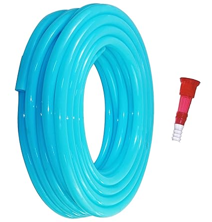 Flora Flexible 0.5 inch & 30 Meter Long Garden Water Pipe for Gardening/Car Wash/Water Pipe/PVC Pipe with Hose Connector