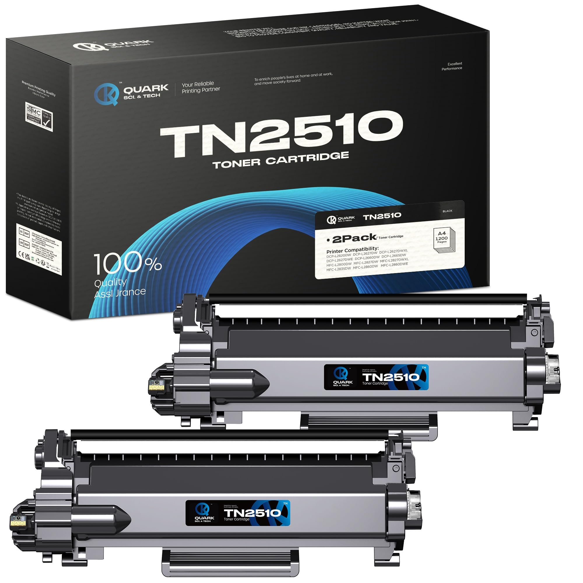 Superprint TN2510XL Toner zwart, compatibel met Brother TN-2510XL voor Brother MFC-L2835DW MFC-L2827DW MFC-L2800DW DCP-L2660DW DCP-L2620DW DCP-L2627DW MFC- L2860DWE (2510XL