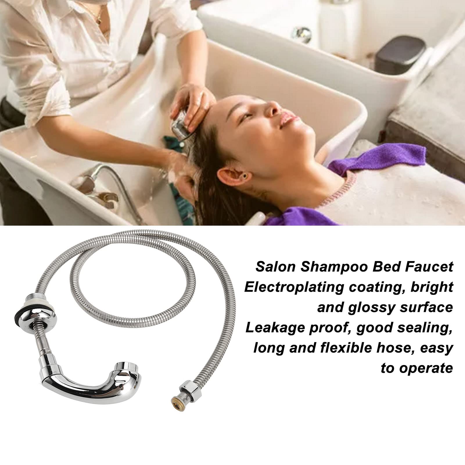 Rubinetto per Lavabo per Shampoo, Rubinetto per Letto per Shampoo Leggero Tubo Flessibile per Parrucchiere