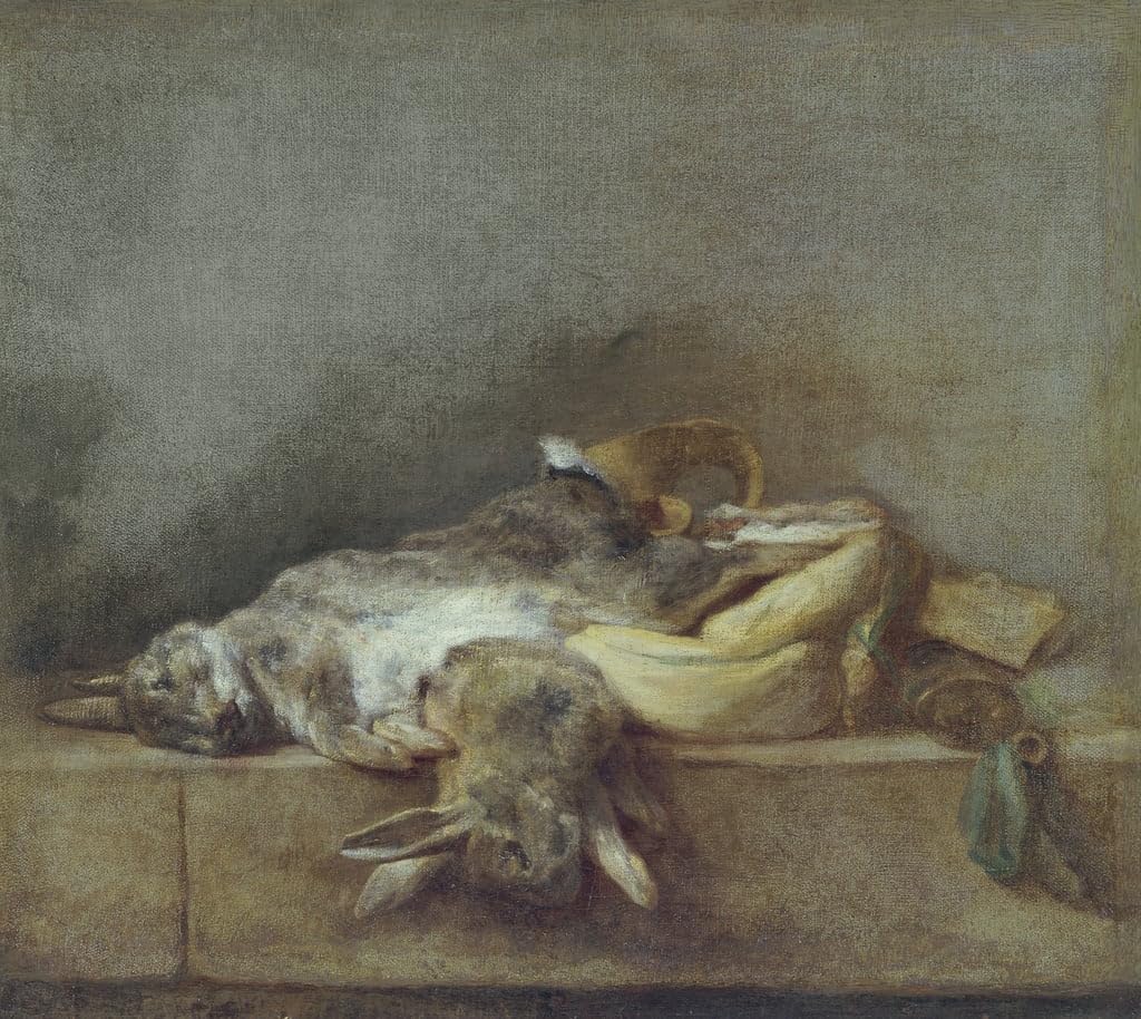 Tableaux graffiti art mural Jean-Baptiste Siméon Chardin 60x90cm