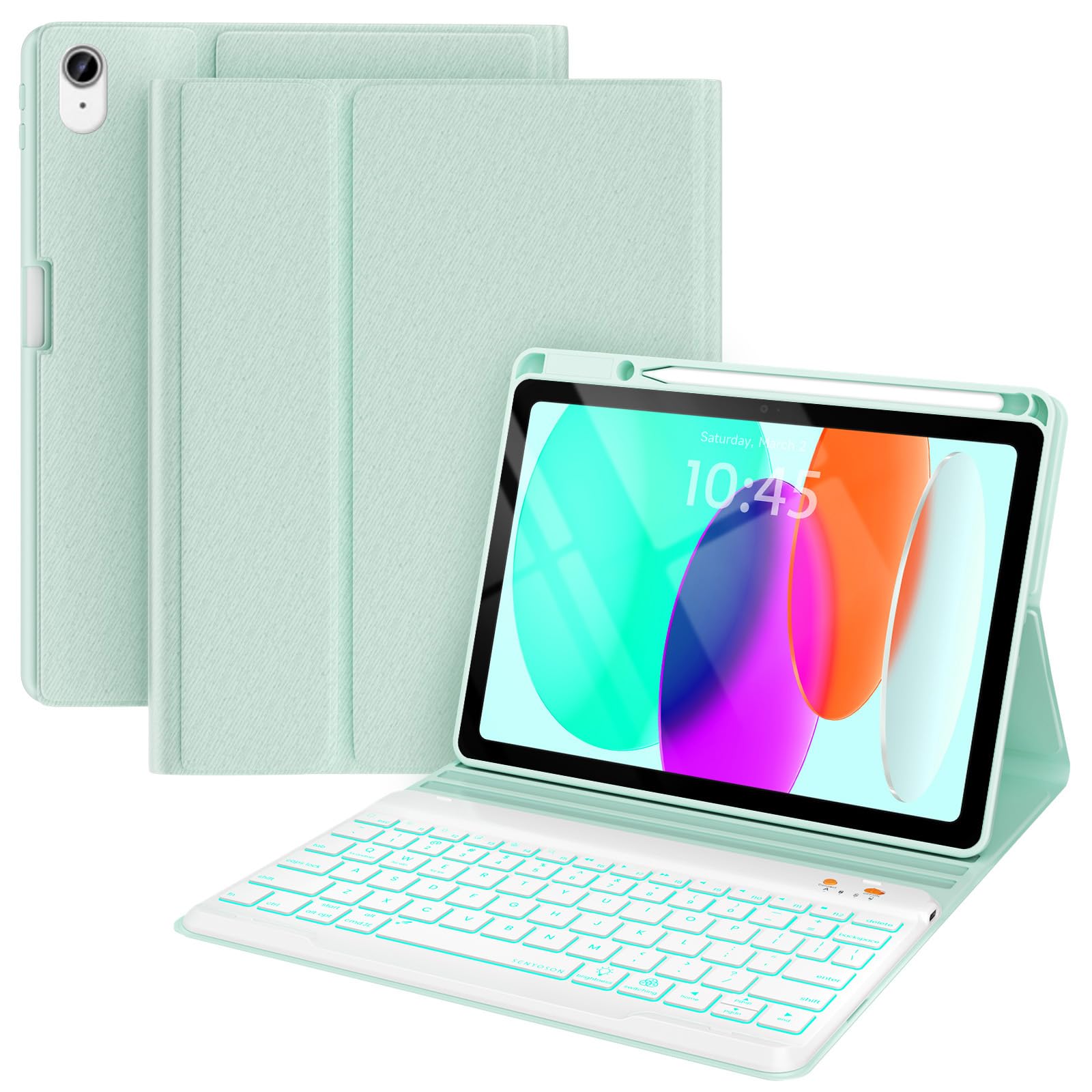 Keyboard Case for iPad (A16) 11th/10th Generation 10.9 Inch (2025