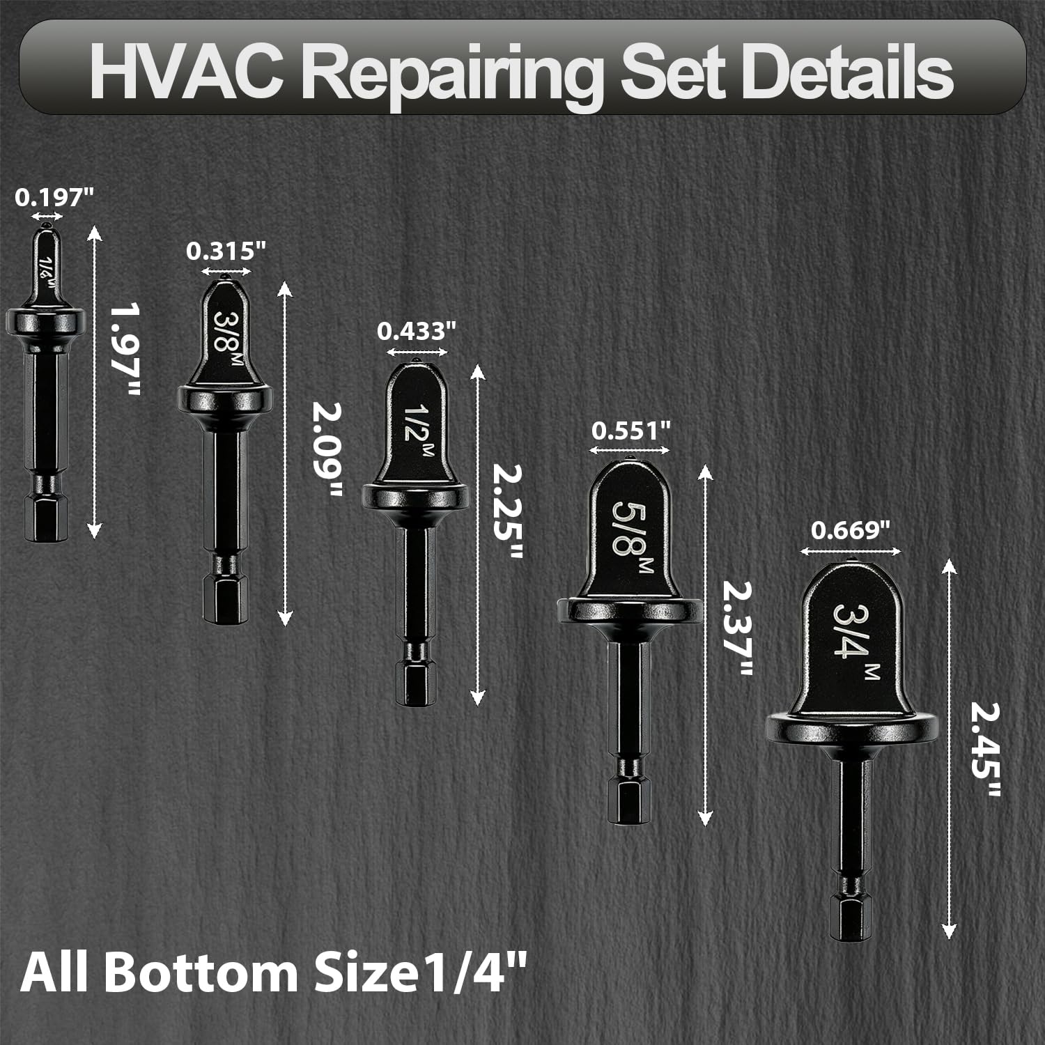 HVAC Repair Tool Set - 11 Pcs Copper Flaring -2 HVAC Repair Tool Set - 11 Pcs Copper Flaring -2