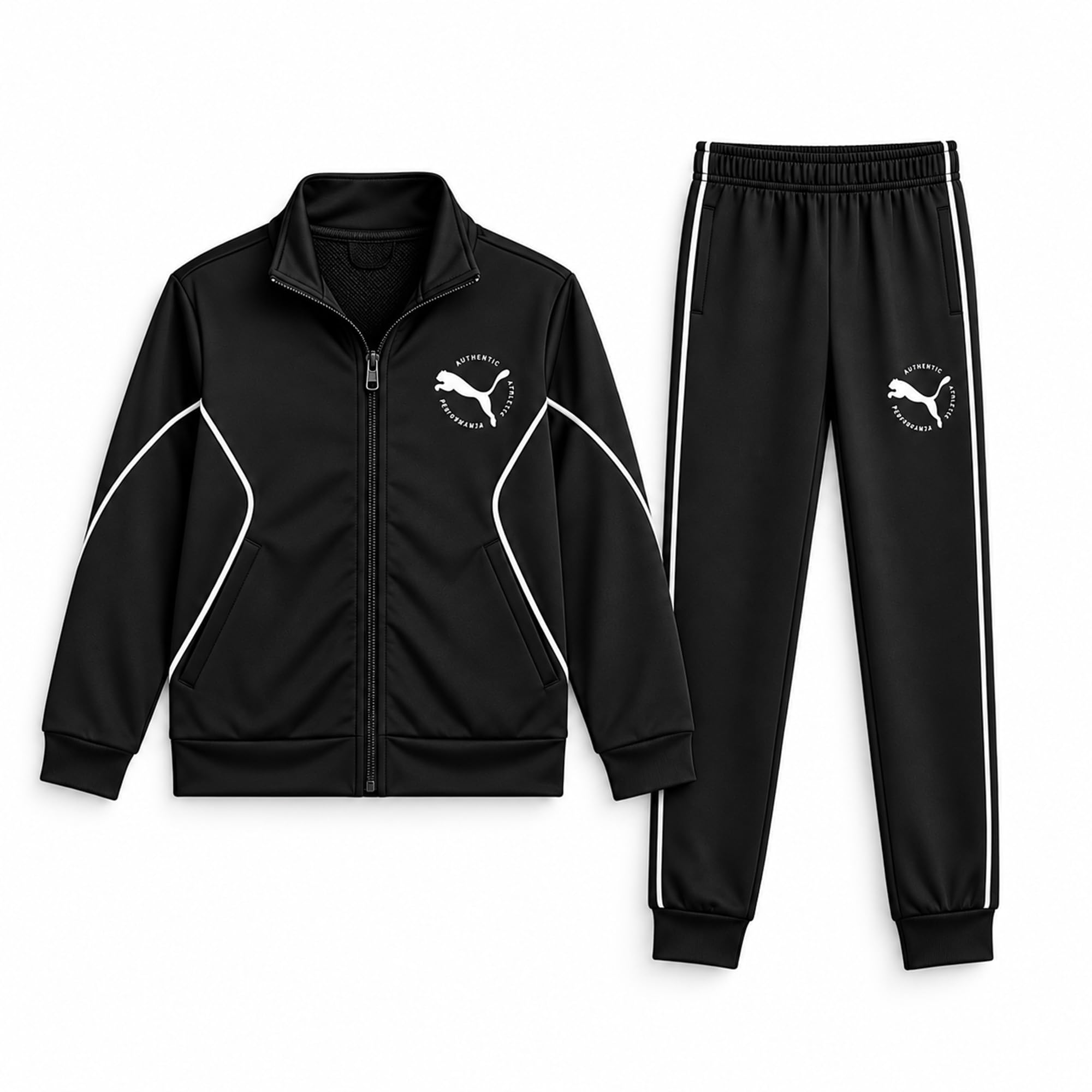Boys 2 Piece Active Tricot Zip Jacket & Jogger Pants Set (Sizes 8-16)