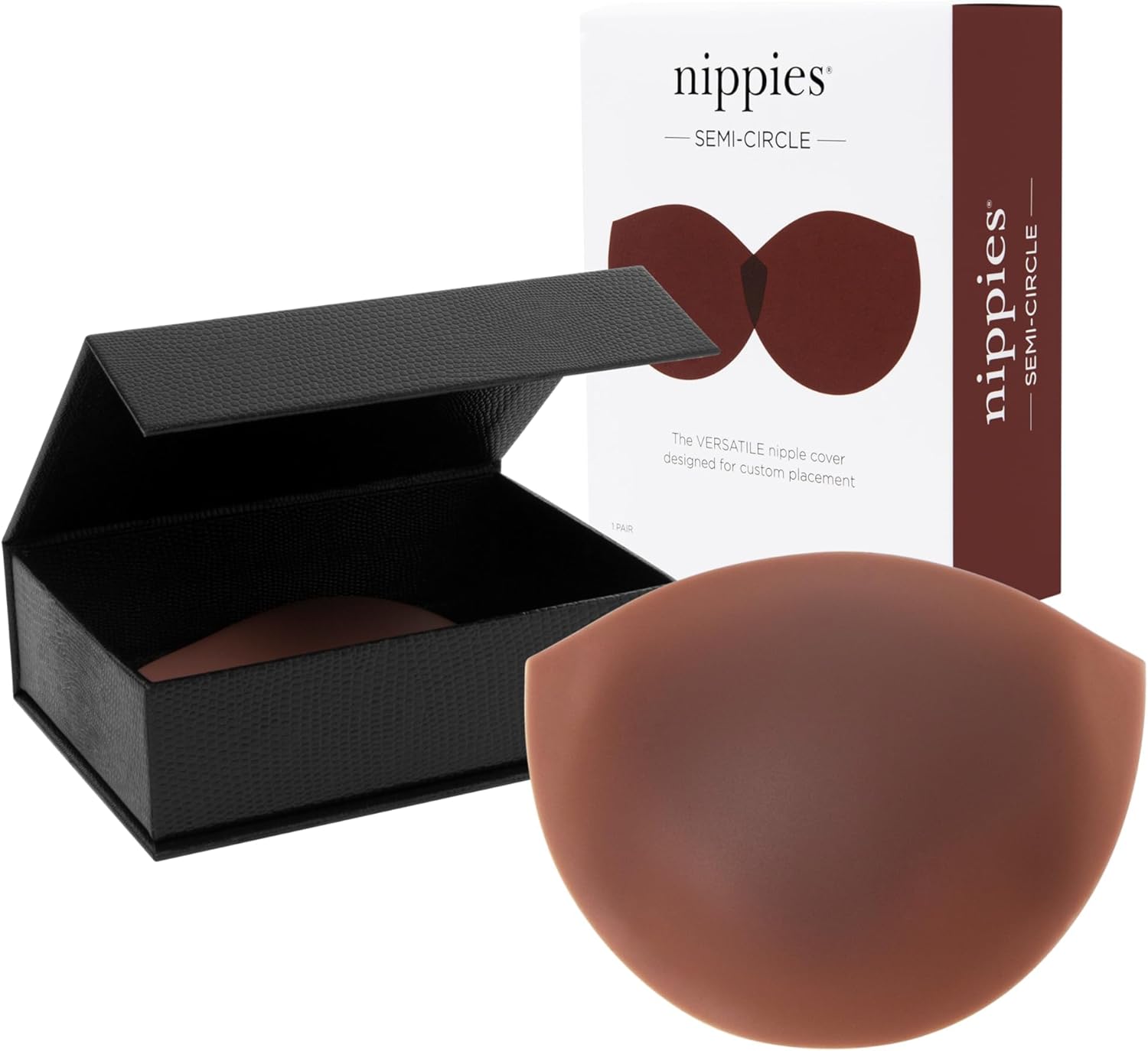 Nippies Reusable Nipple Covers for Women - Extra Thick, Teardrop & Semi-Circle Styles - No-Show Coverage for Backless Outfits