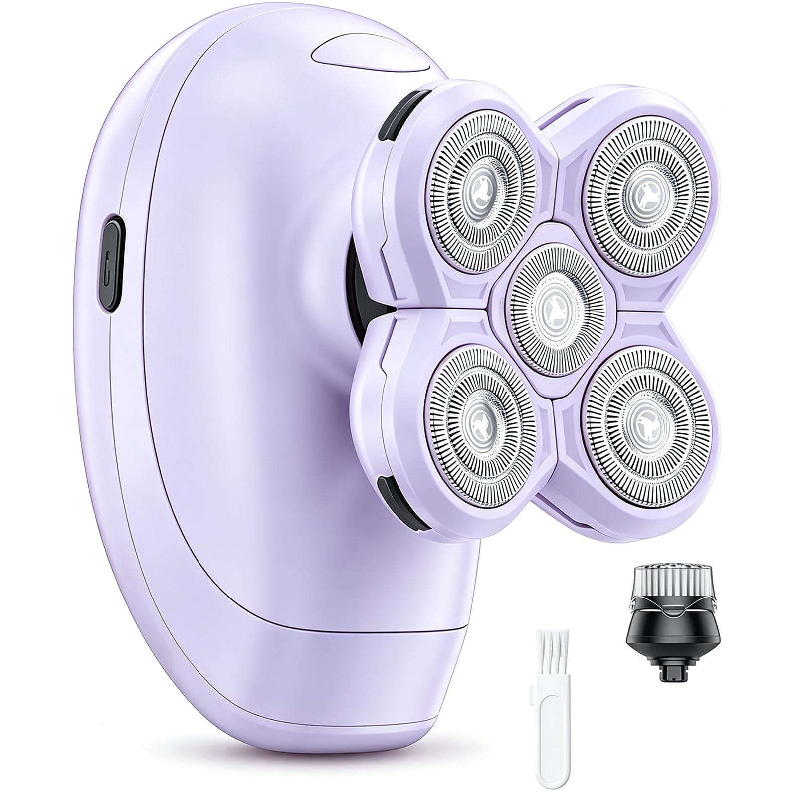 Women's 5-in-1 Electric Razor, Waterproof Wet/Dry Rechargeable Shaver