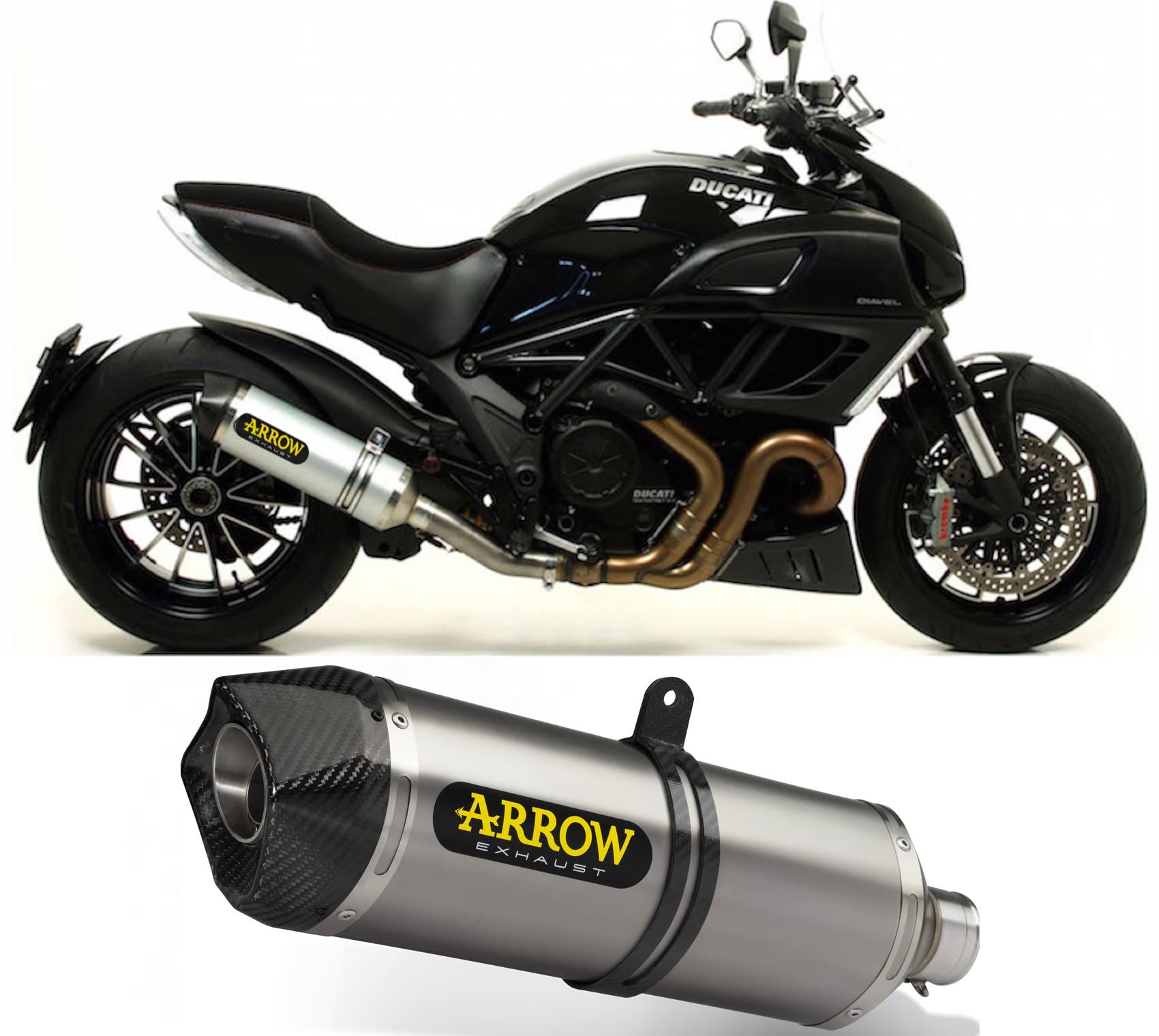 Silencieux Arrow Race-Tech Ducati Diavel 2016