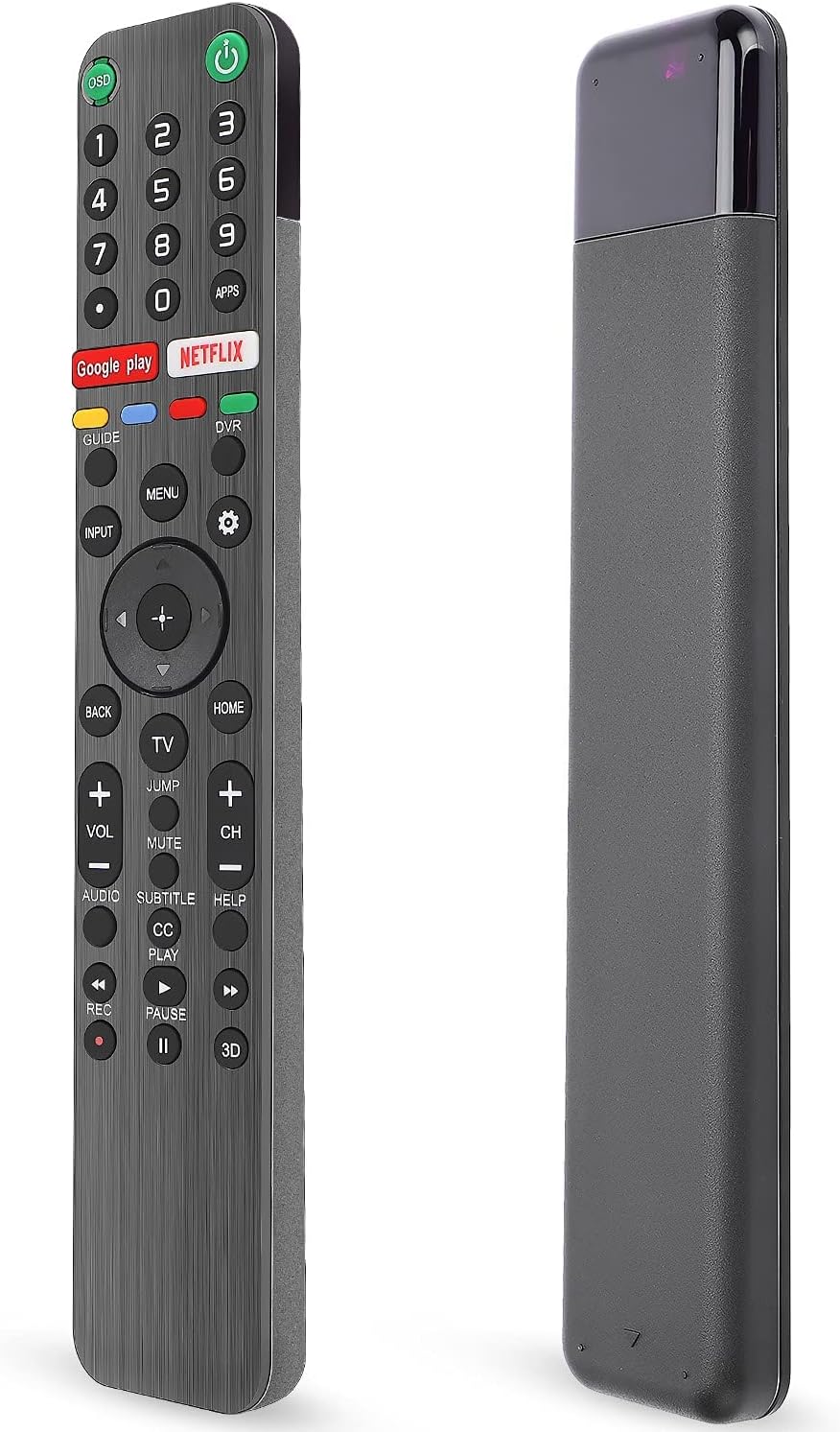 EHOP Rmf-Tx500U Compatable Remote Control for Sony Bravia Led OLED LCD 4K Uhd HDTV HDR Android Smart Tv Tv,with Google Play,Netflix Button (No Voice Command Universal Remote) Black