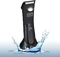 Vista 1 de Groom Essentials - Cortadora de pelo recargable, afeitadora de pelo corporal con cuchillas de cerámica, guía de corte ajustable de 3 ajustes