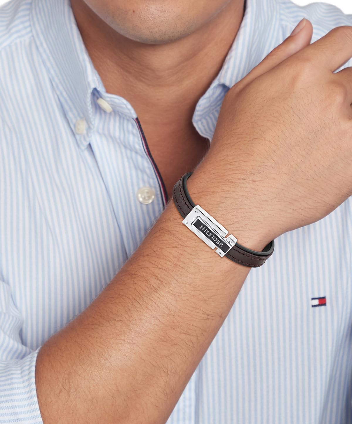 Tommy Hilfiger Jewelry Lederarmband für Herren Farben Schwarz und Braun - 2790559