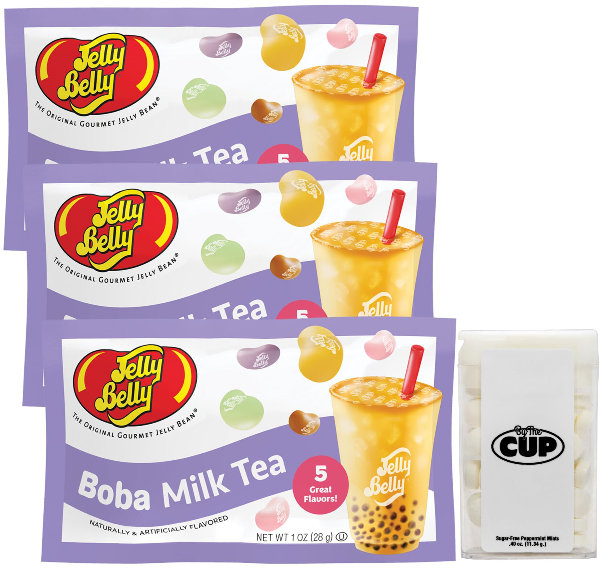 Buy Jelly Belly Boba Milk Tea Jelly Bean Mix, 1 oz Bag (Pack of 3) with