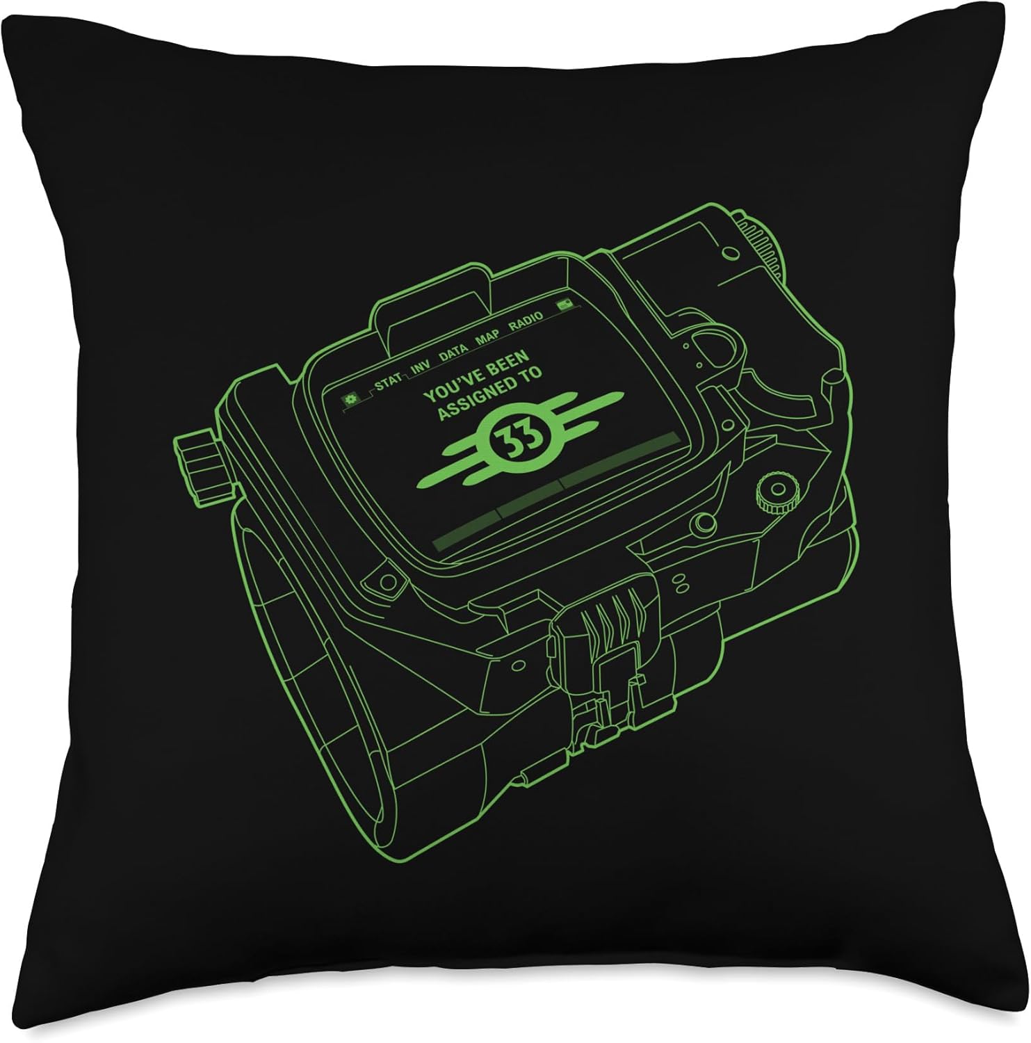 Fallout - Vault-Tec Pip-Boy Throw Pillow