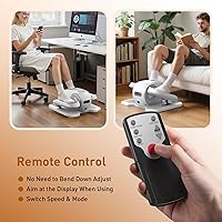 Vista 8 de Under Desk Elliptical Exercise Machine, Elliptical Leg Exerciser as Seen on TV, 12 Speeds Leg Exerciser While Sitting for Seniors, Electric Seated