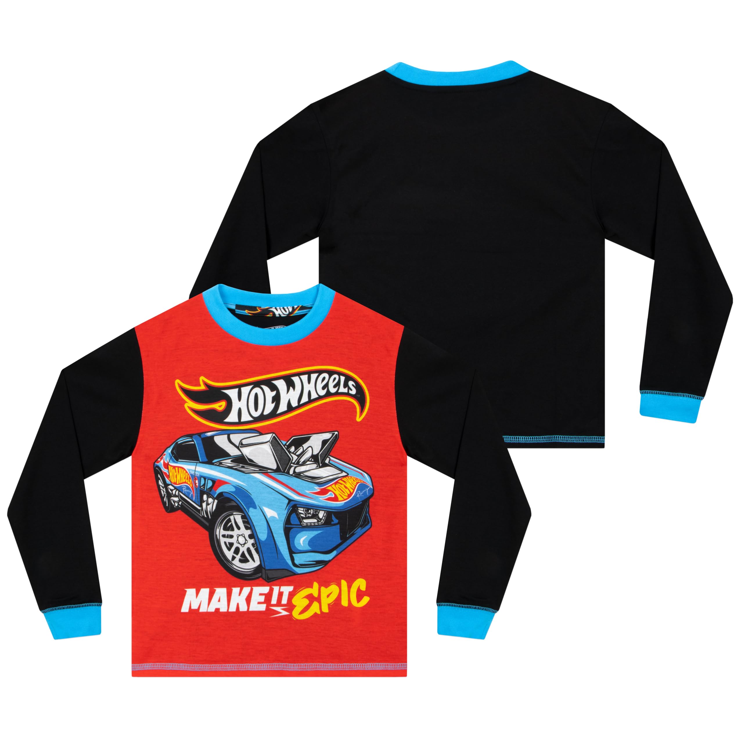 Hot Wheels Piżamy | Piżamy Z Samochodami Wyścigowymi Dla Chłopców | Wyścigowe Piżamy Dla Chłopców