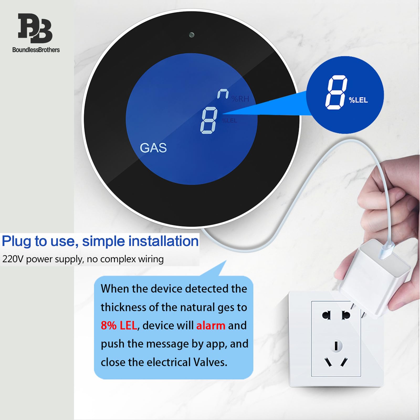 Rilevatore Gas Con Allarme - Metano, GPL, Gas Naturale, Display LED E Autotest - Foto 11