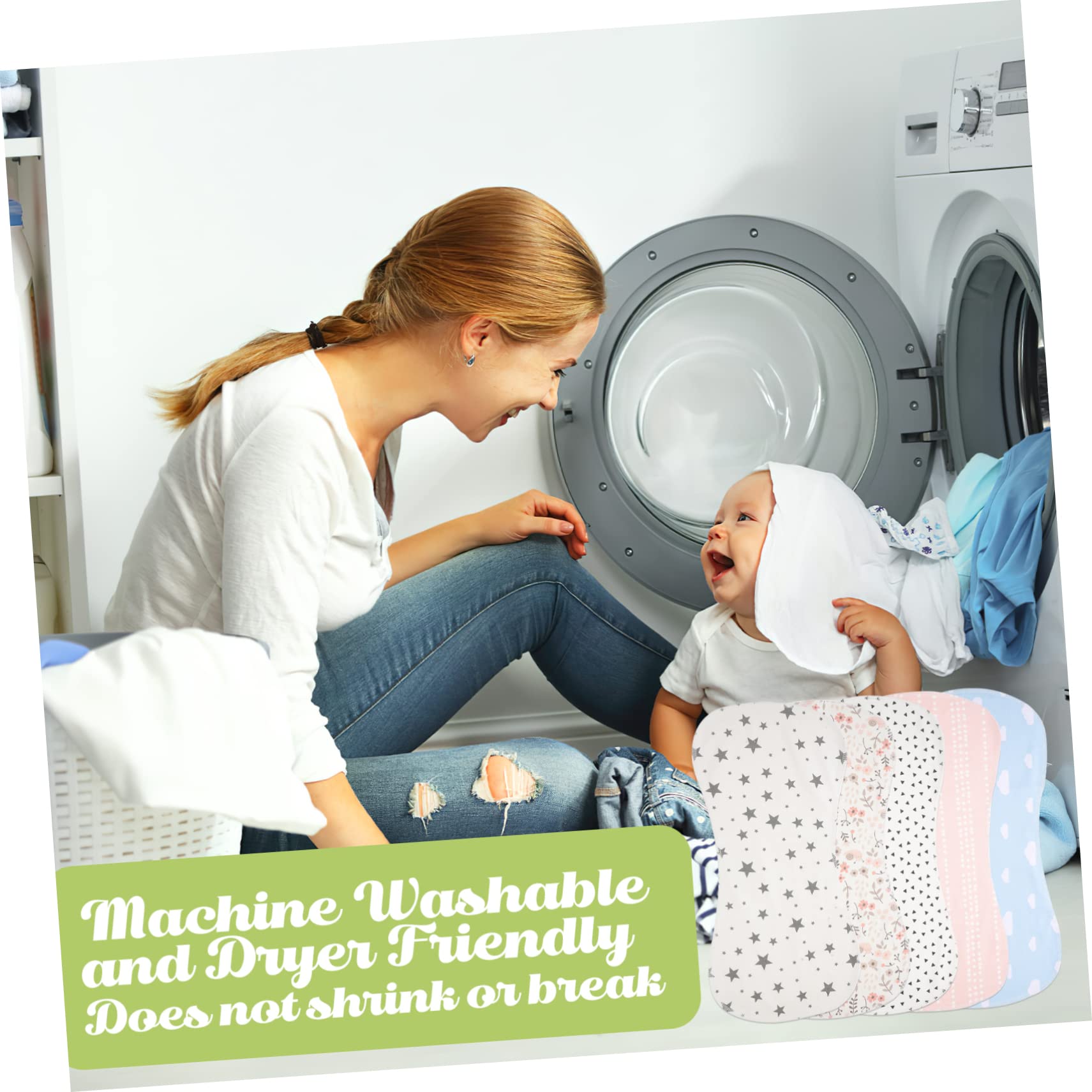 15stücke Spucktücher Aus Baumwolle Doppelseitige Saugfähige Lätzchen Für Neugeborene Praktische Und Bequeme Verwendung Für Kleinkinder