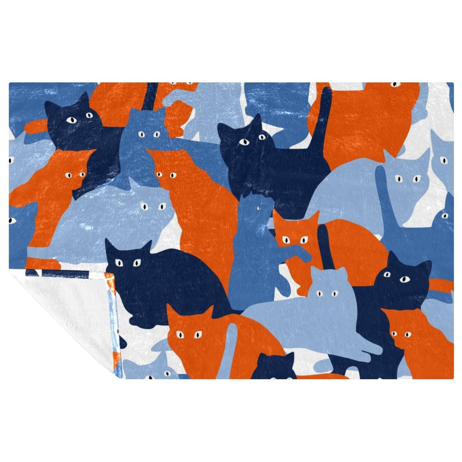Couverture chat militaire 150x100 cm chaude et douce pour stopper le froid sur le canapé