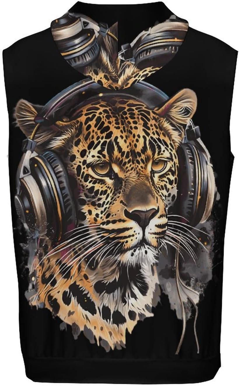 Men's Workout Hooded Tank Tops Sleeveless Muscle Gym T-Shirts