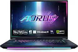 GIGABYTE Laptop para jogos AORUS Master 16 - OLED 240Hz 2560x1600 - NVIDIA GeForce RTX 5070 Ti - Intel Core Ultra 9 275HX - SSD de 1TB com RAM DDR5 de 32 GB - Windows 11 Home AD (AORUS Master 16