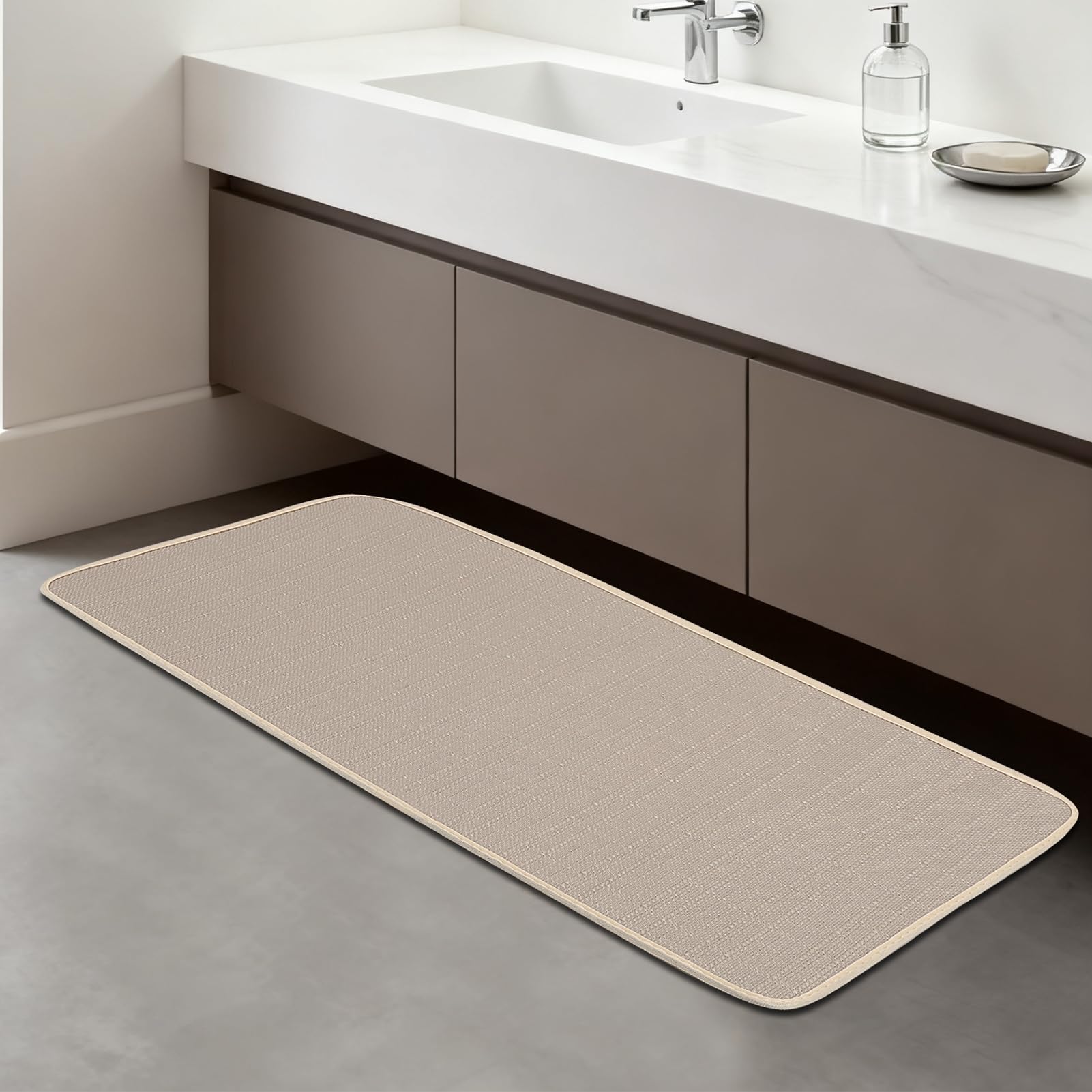 Tapis de salle de bain de qualité tissée supérieure 40 x 120 cm Gugxiom