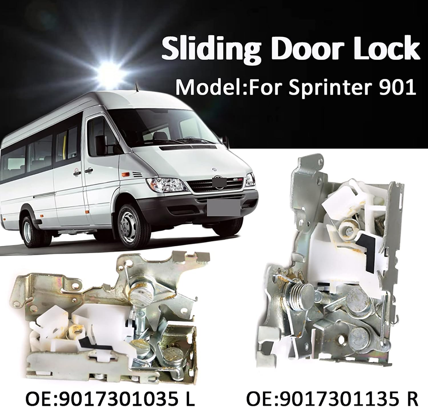 Door Latch Lock Latch Actuator Left and Right Side for Sprinter W901 W902 W903 W904 for Vito 638 for VW LT 1996-2006 9017200735 9017200435