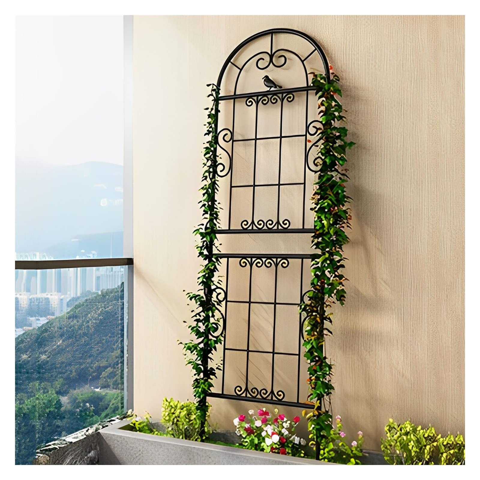 Metal Construction Rose Trellis Garden Trellis For Climbing Plants 6ft