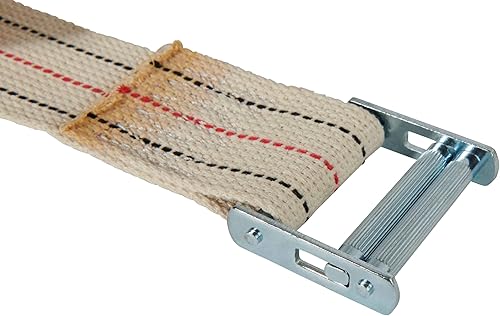 Miniatura 6 de Mytee Products Paquete de 2 correas móviles de piano de 2 pulgadas x 20 pies con hebilla de rodillo, hecha de correas de algodón