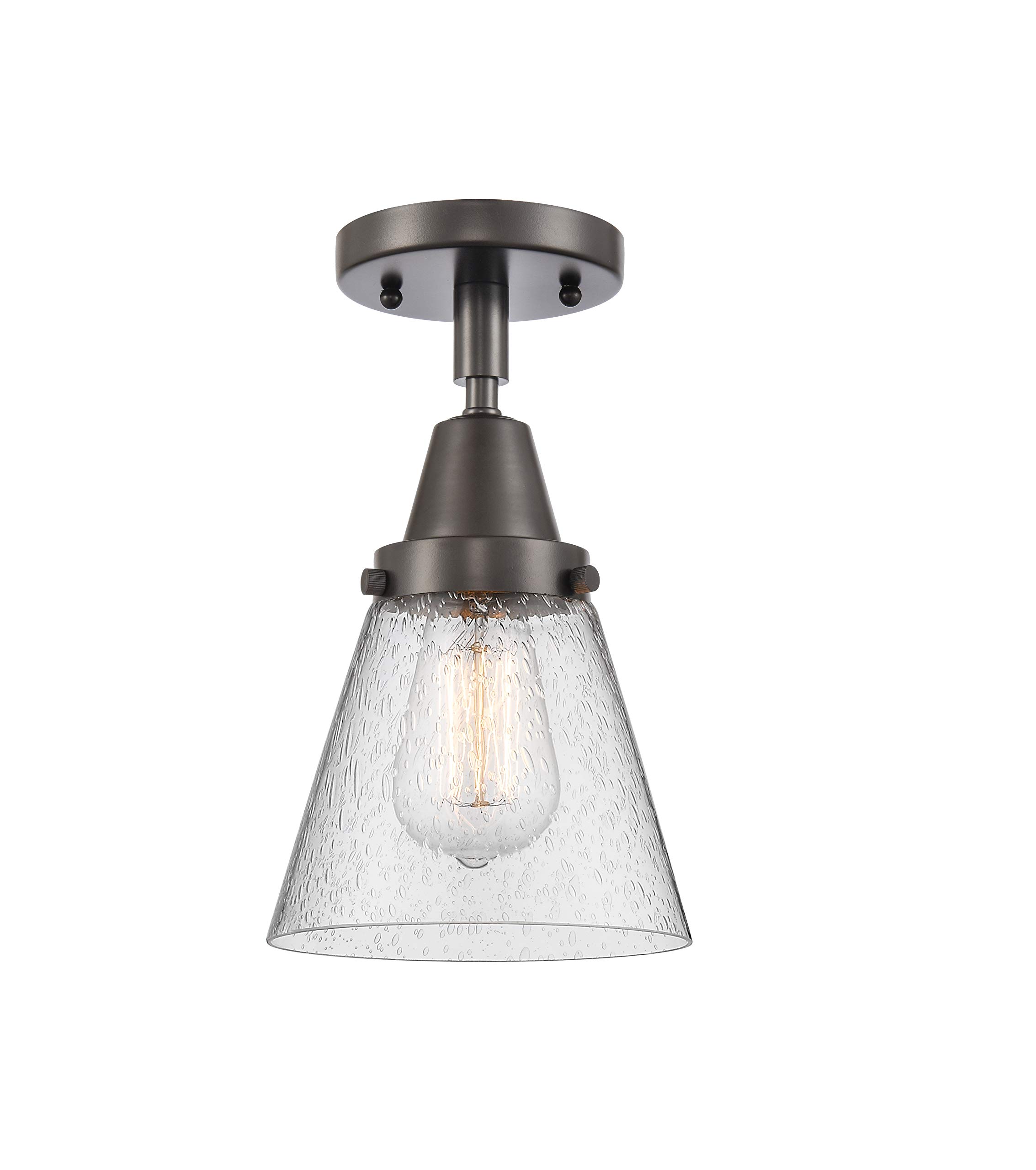 Innovations 447-1C-OB-G64-LED LED Flush Mount from Franklin Restoration Collection, Bronze