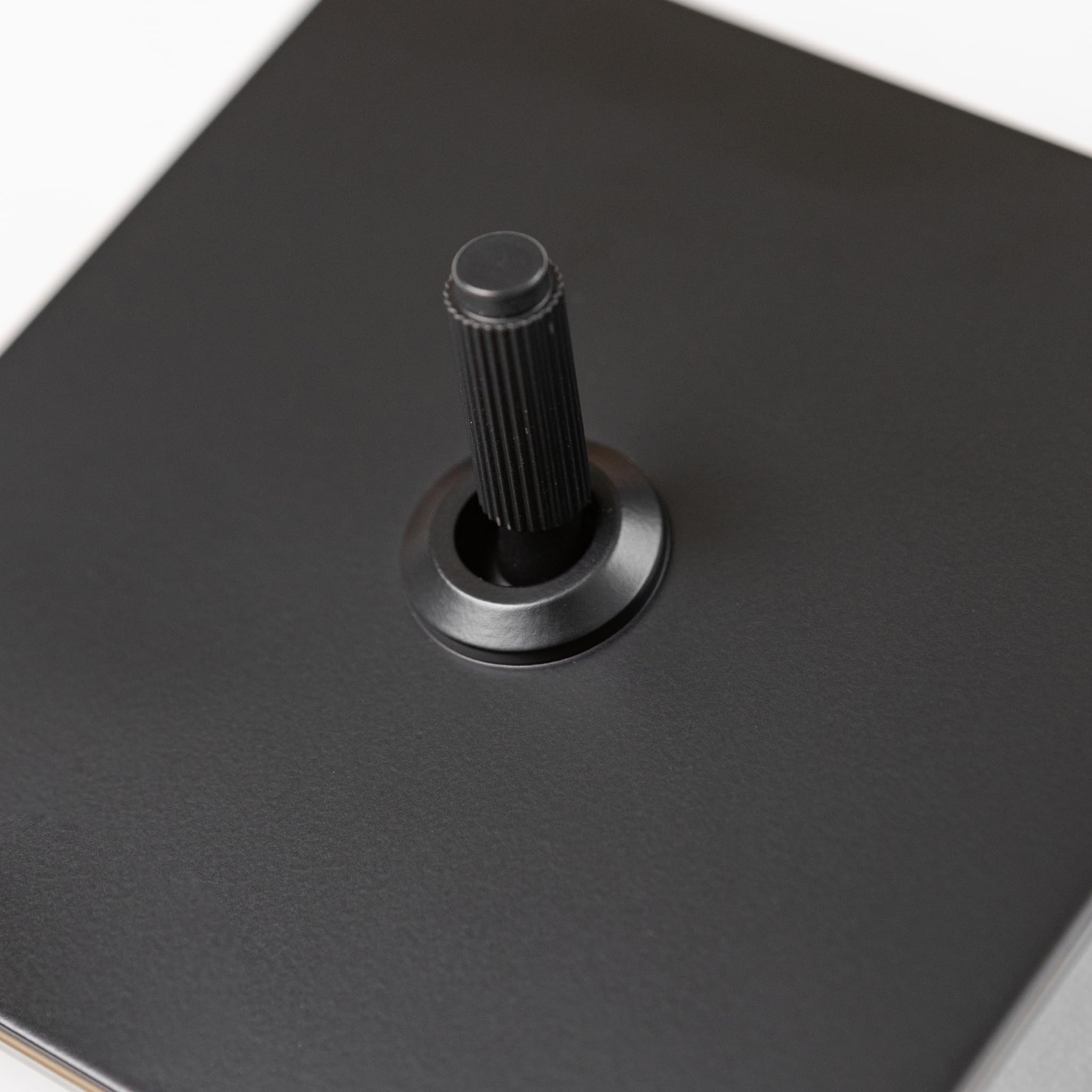 Matte Black Straight Knurled Switches and Sockets (1 gang 2 way Toggle)