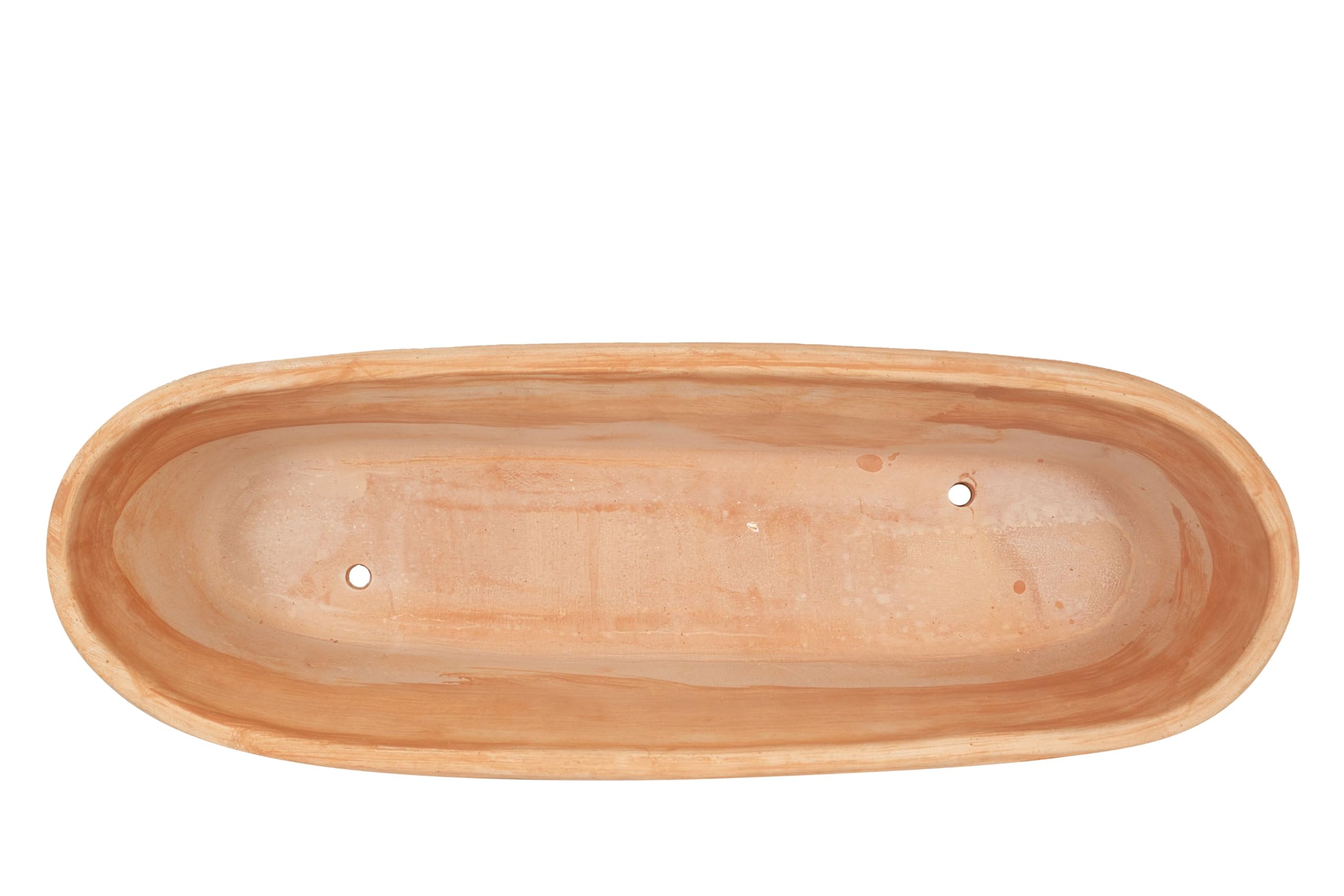 Biscottini Cassetta in Terracotta Artigianale Made in Italy 80x28x19 cm - Fioriera Rettangolare per Piante - Vasi decorativi Esterno e Interno - Ciotola in Terracotta per Fiori -Vaso Moderno Decorato