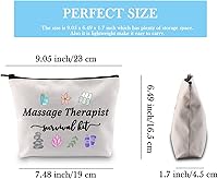 Vista 2 de GJTIM Terapia de masaje Regalo de graduación Masaje Terapeuta Kit de supervivencia Bolsa de maquillaje Bolsa de maquillaje, Kit de supervivencia