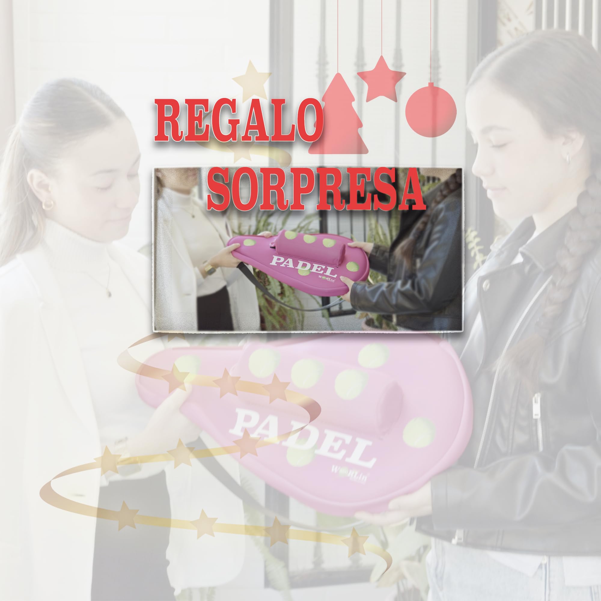 WORLin360- Funda para Pala de Padel, con Bolsillo para Pelotas, Funda para Raquetas de Padel, paletero de Padel. Funda térmica pádel. Diseño Especial.