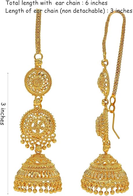 Jwellmart Gold Plated Alloy Jhumka Earrings for Women