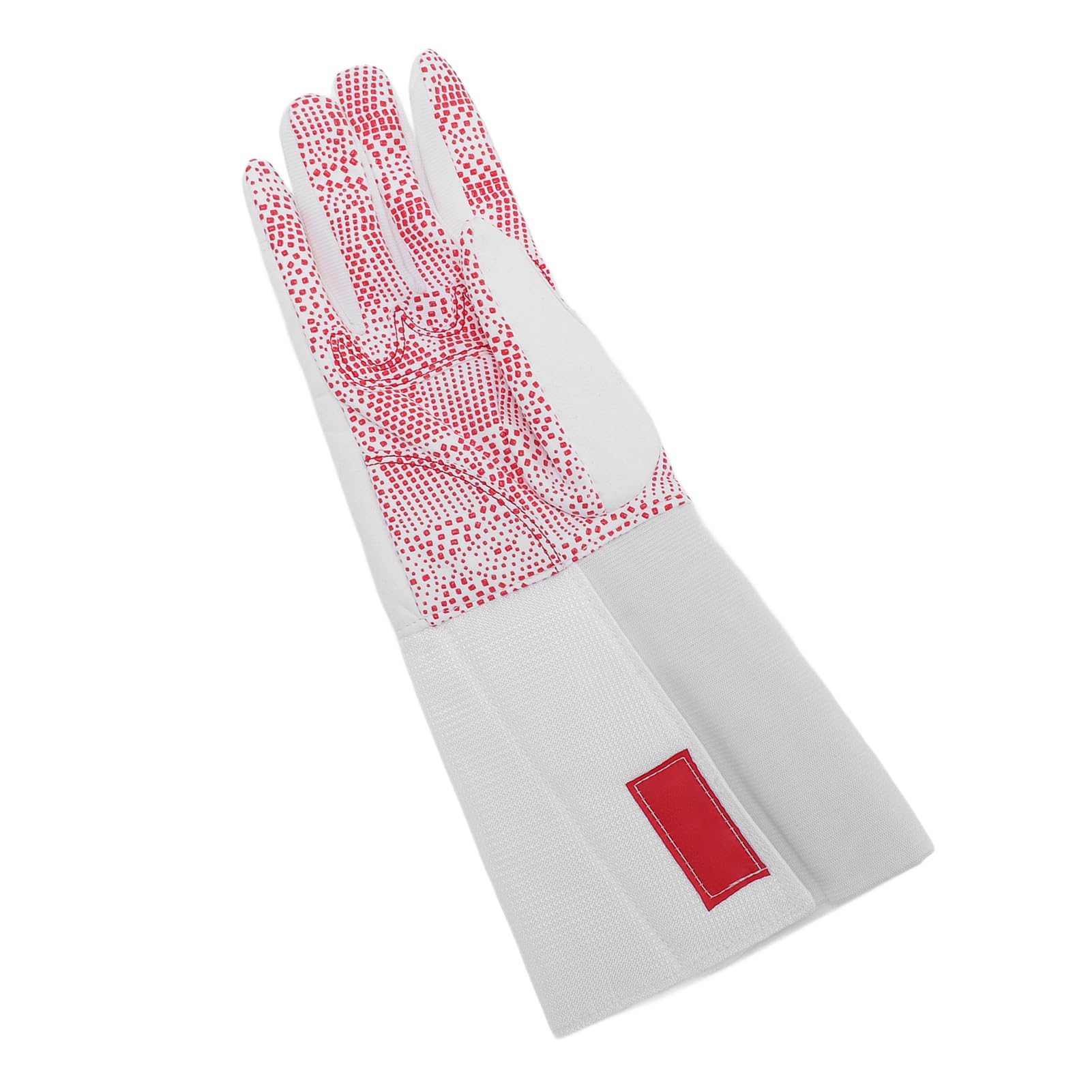Guanto antiscivolo in pelle con design a pois in plastica completa per allenamento Epee per adulti versione destra