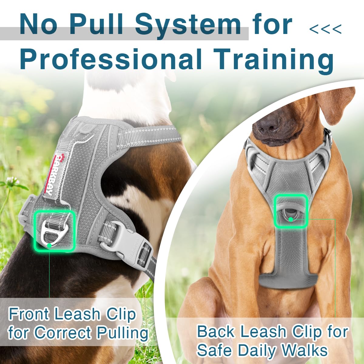 Front Clip No Pull Harness For Large Dog No Pull Adjustable Dog - Main Image