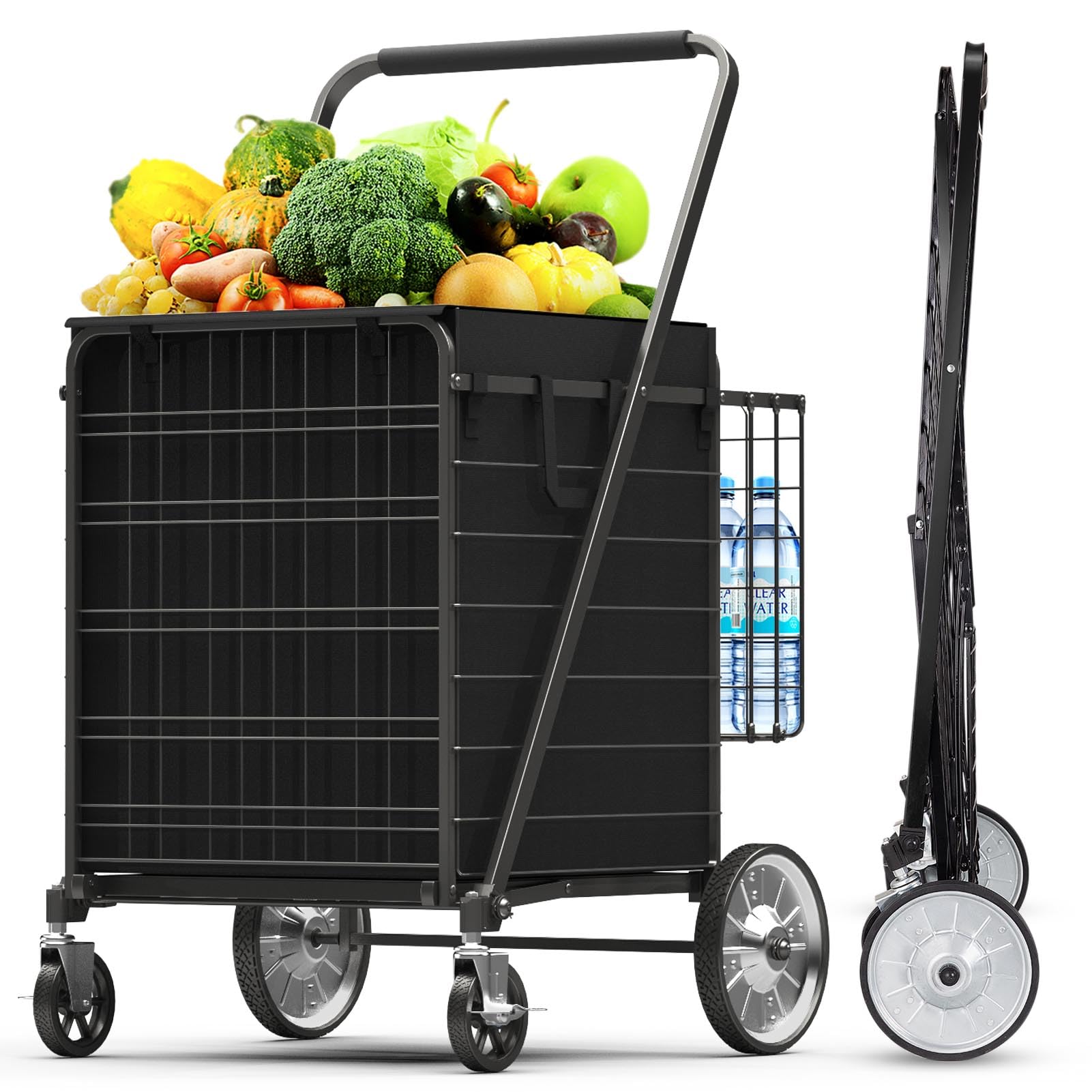 XING LANG 5.7 Cu Ft Folding Shopping Cart